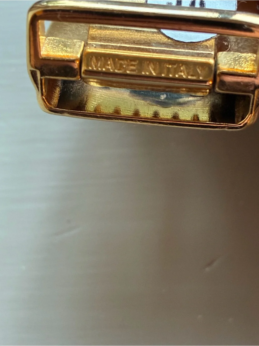 Vintage Christian Dior Two Tone Gold Silver Belt Buckle Only